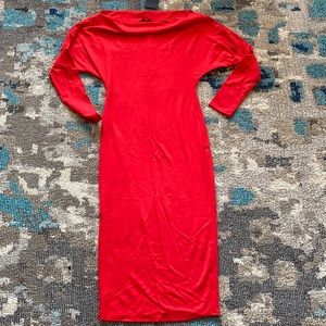 SOLD - Fashion Nova Form fitting red dress - small / BNWT